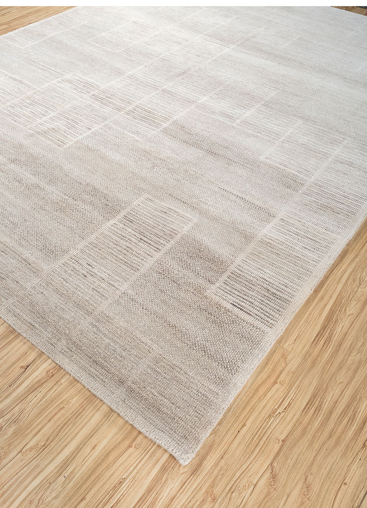 manifest ivory wool hand knotted Rug - FloorShot