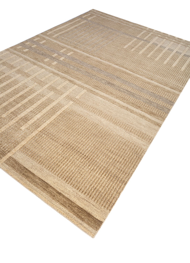 thyme ivory wool hand knotted Rug - FloorShot