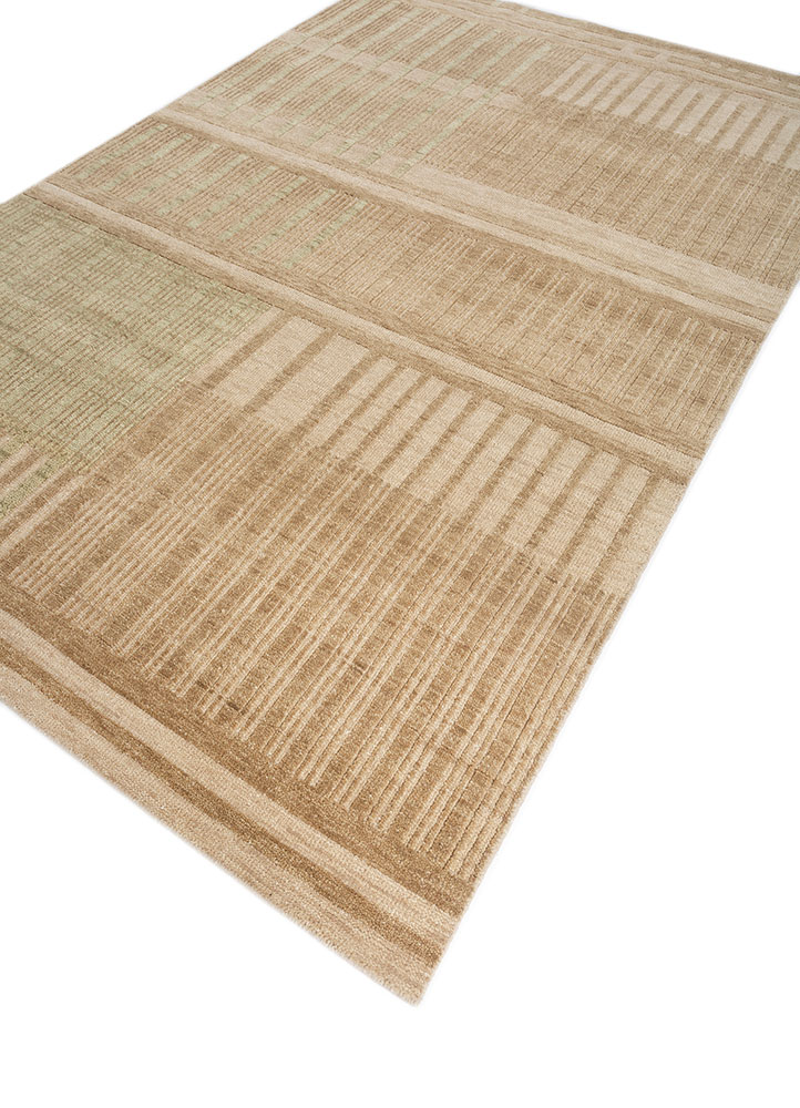 thyme ivory wool hand knotted Rug - FloorShot
