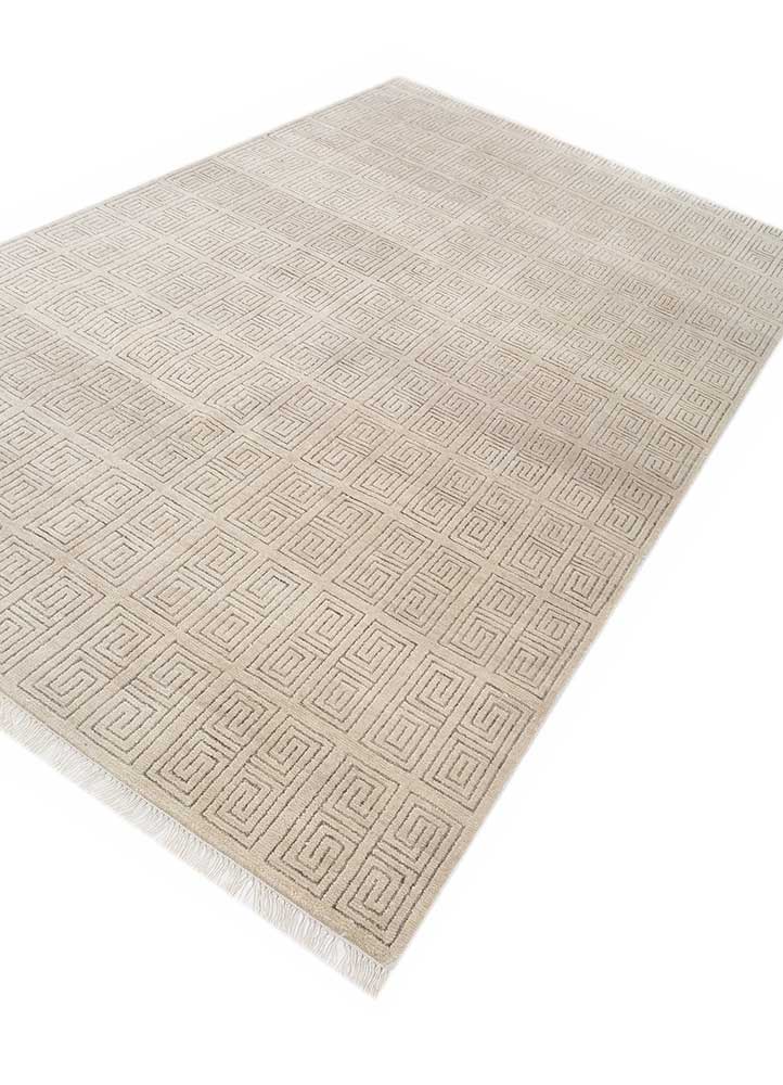 thyme ivory wool hand knotted Rug - FloorShot
