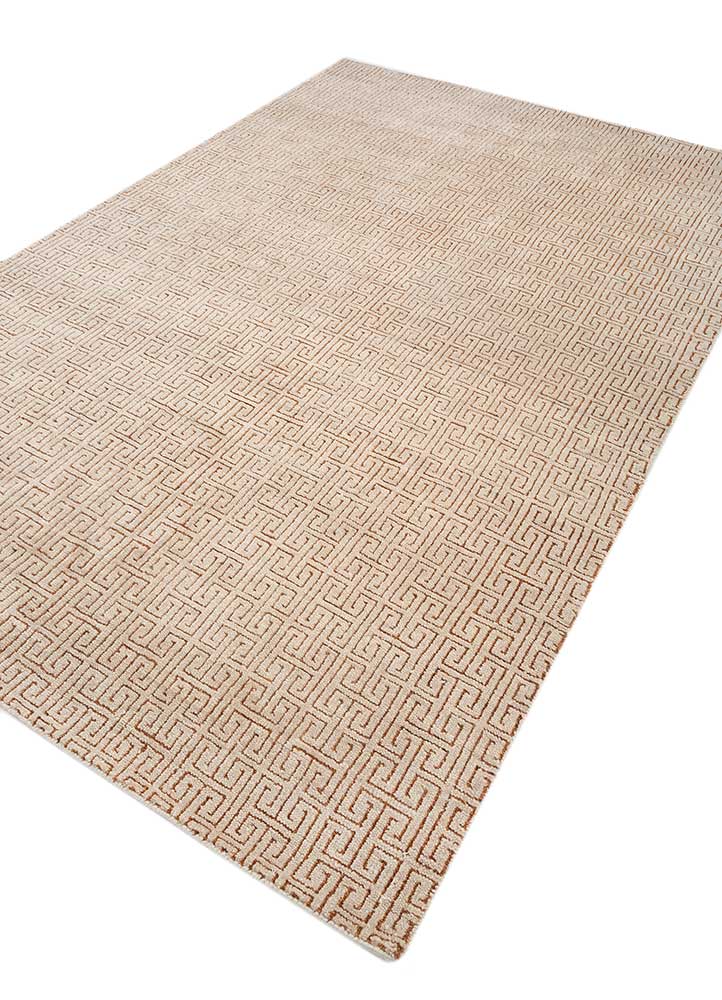 thyme ivory wool hand knotted Rug - FloorShot