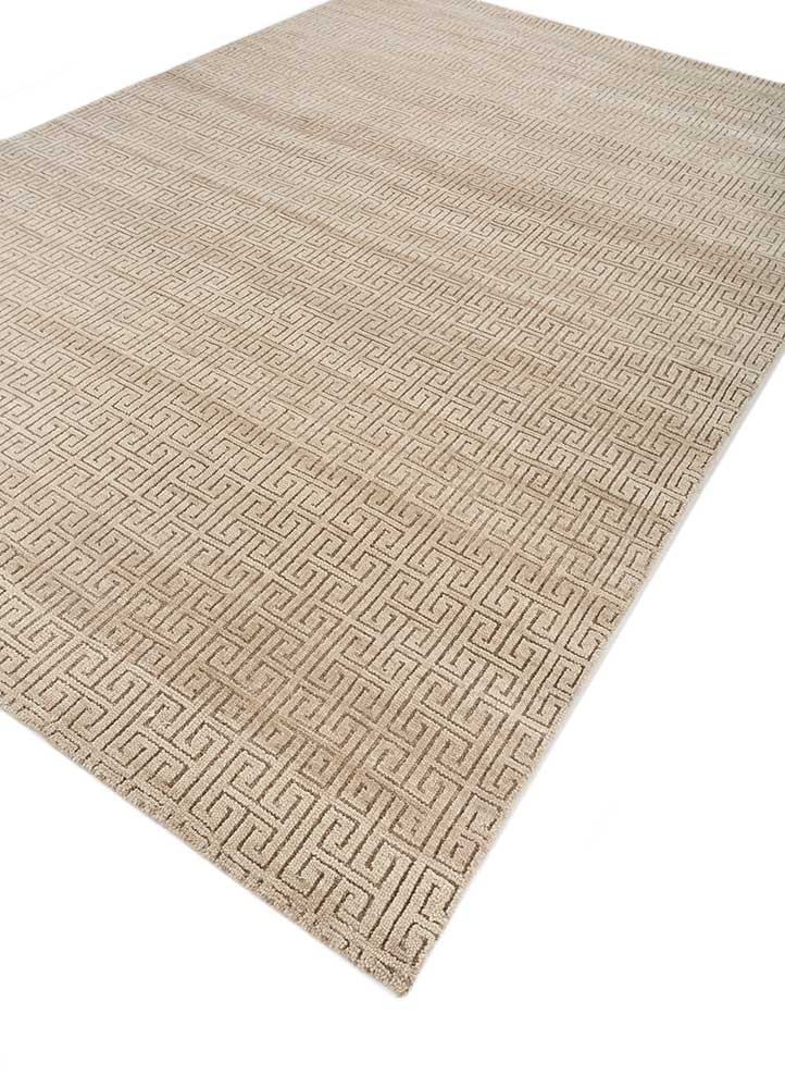 thyme ivory wool hand knotted Rug - FloorShot
