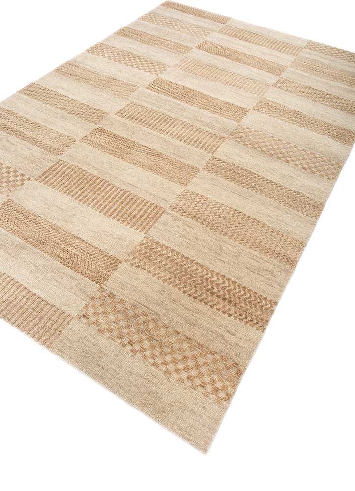 thyme gold wool hand knotted Rug - FloorShot