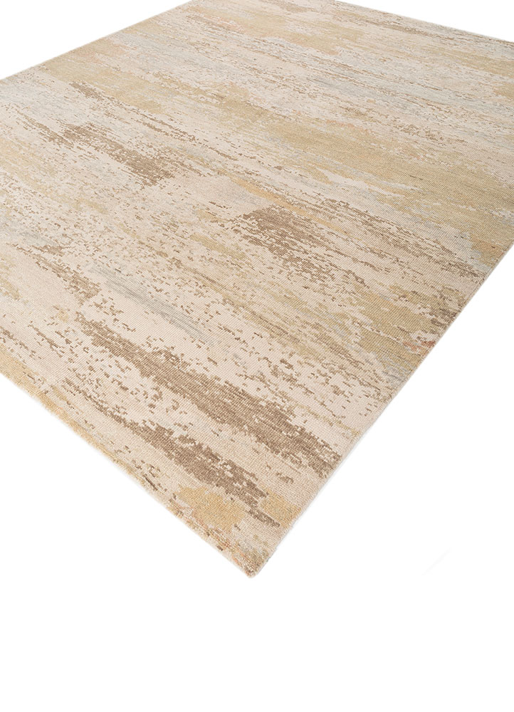 uvenuti ivory wool hand knotted Rug - FloorShot