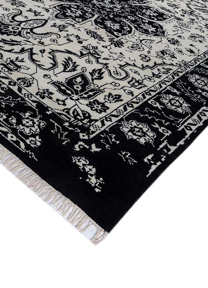 savana ivory wool hand knotted Rug - FloorShot