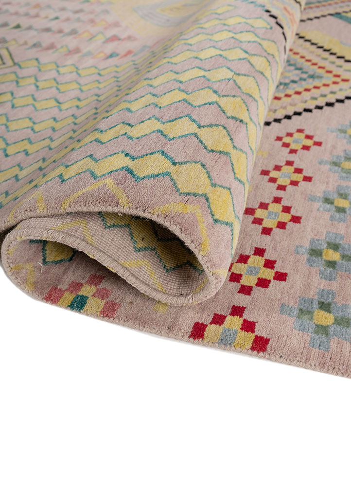 manchaha multi wool and bamboo silk hand knotted Rug - FloorShot