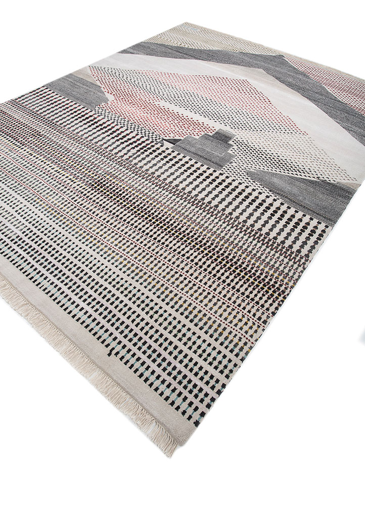 freedom manchaha ivory wool and bamboo silk hand knotted Rug - FloorShot