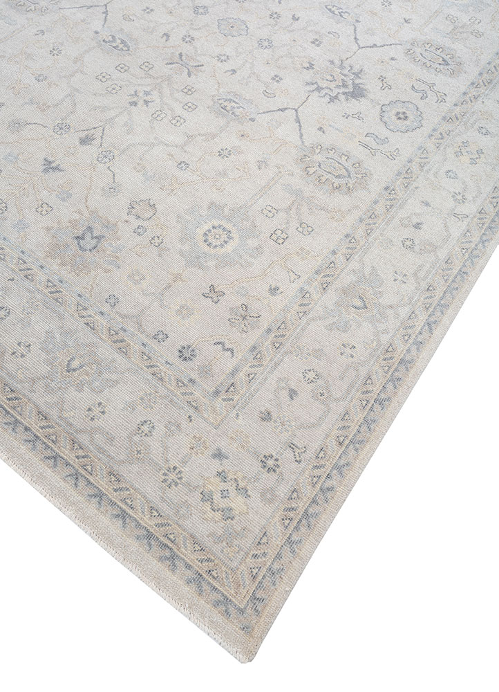 erbe grey and black wool hand knotted Rug - FloorShot