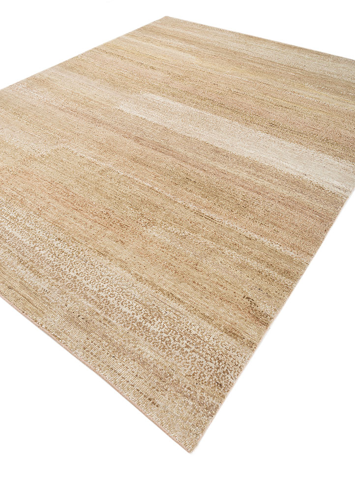 blythe gold afghan wool hand knotted Rug - FloorShot