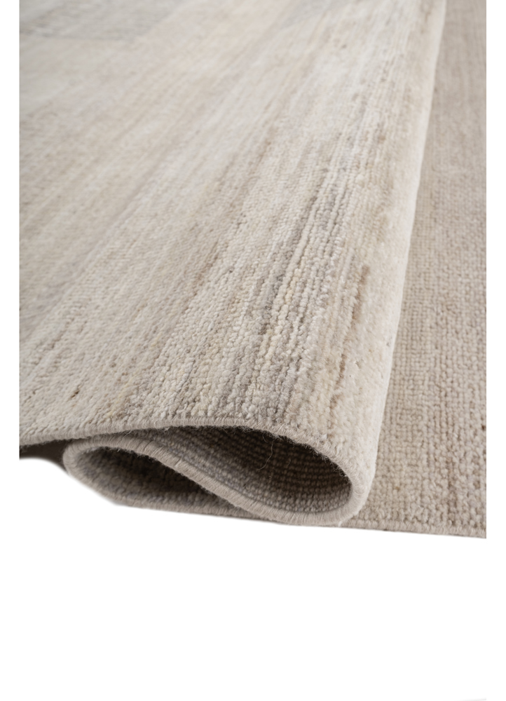 blythe ivory afghan wool hand knotted Rug - FloorShot