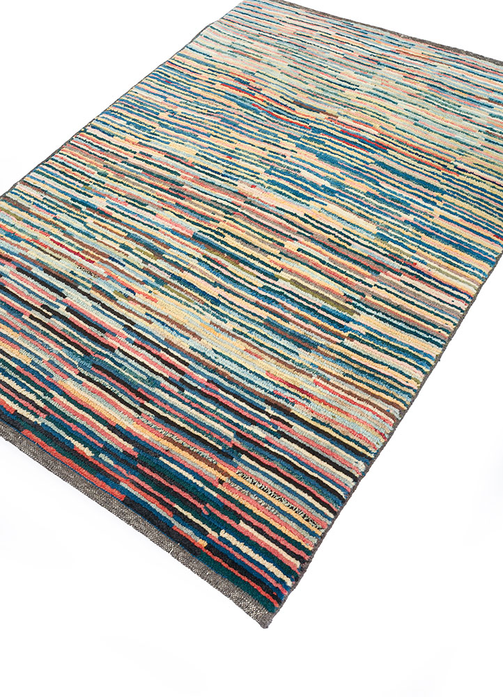 nuray multi wool hand knotted Rug - FloorShot