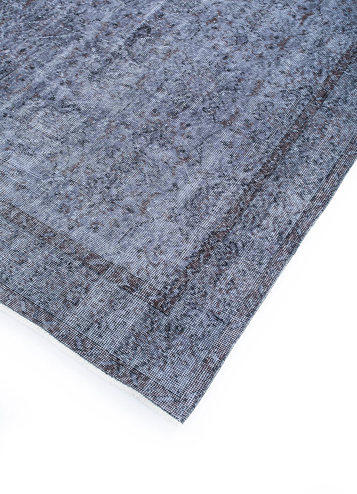 lacuna grey and black wool hand knotted Rug - FloorShot