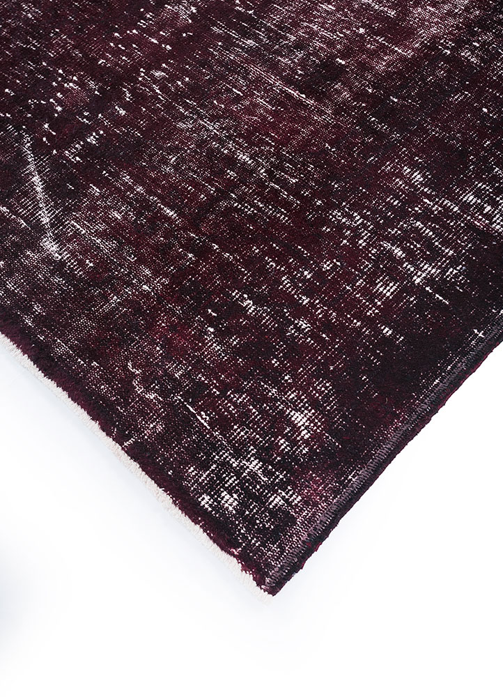 lacuna pink and purple wool hand knotted Rug - FloorShot