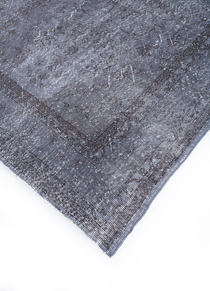 lacuna grey and black wool hand knotted Rug - FloorShot