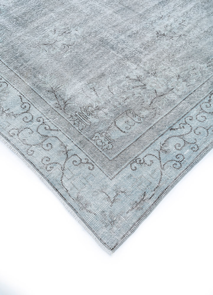 lacuna grey and black wool hand knotted Rug - FloorShot