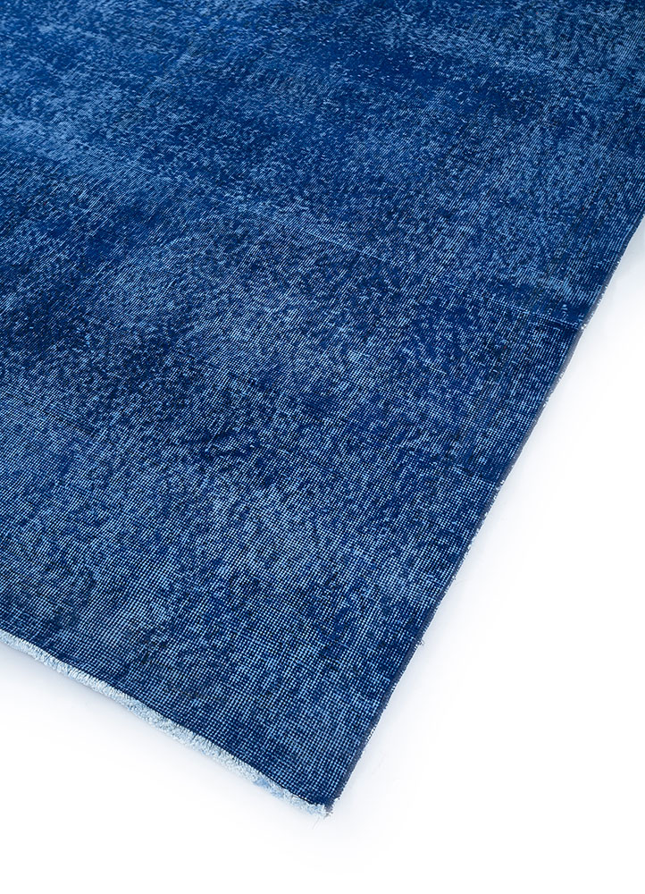 lacuna blue wool hand knotted Rug - FloorShot