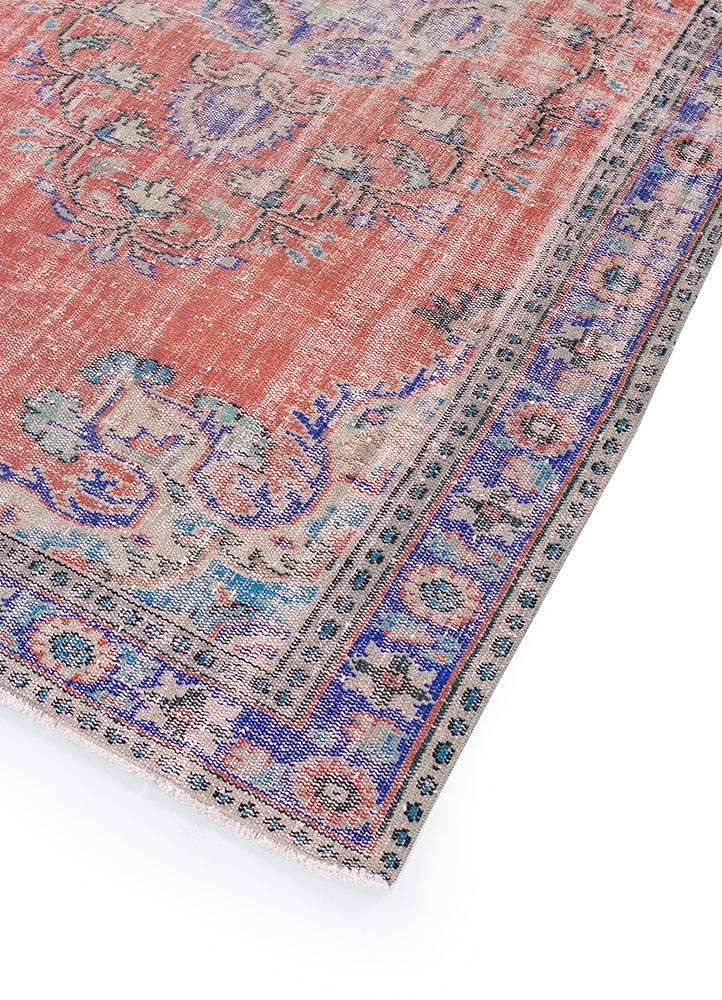 vintage multi wool hand knotted Rug - FloorShot