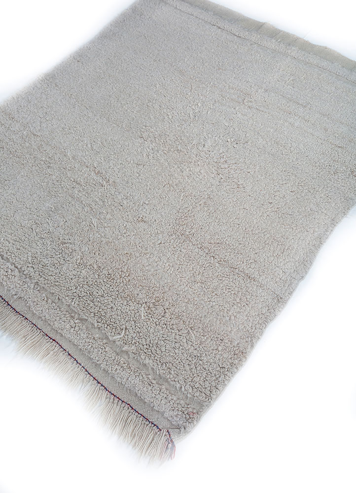 zuri ivory wool hand knotted Rug - FloorShot