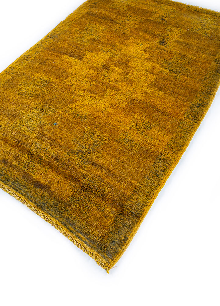 zuri beige and brown wool hand knotted Rug - FloorShot
