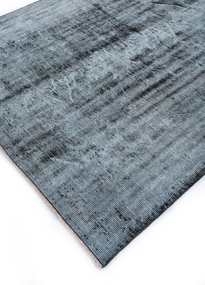 lacuna grey and black wool hand knotted Rug - FloorShot