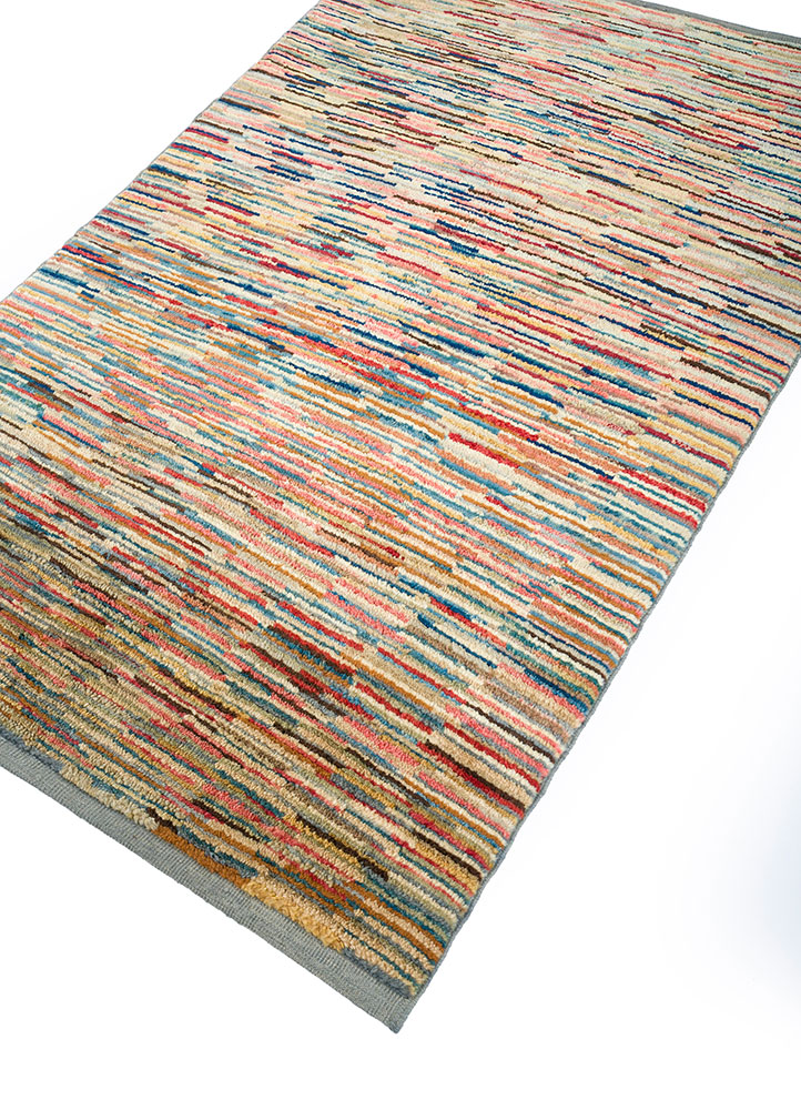 nuray multi wool hand knotted Rug - FloorShot