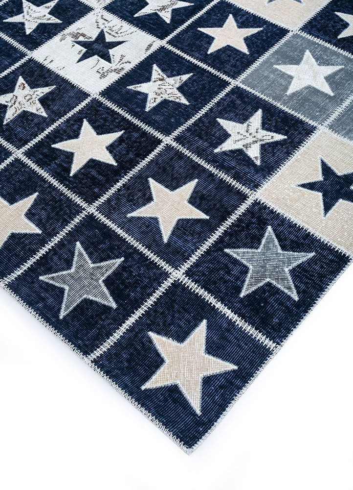 provenance grey and black wool hand knotted Rug - FloorShot