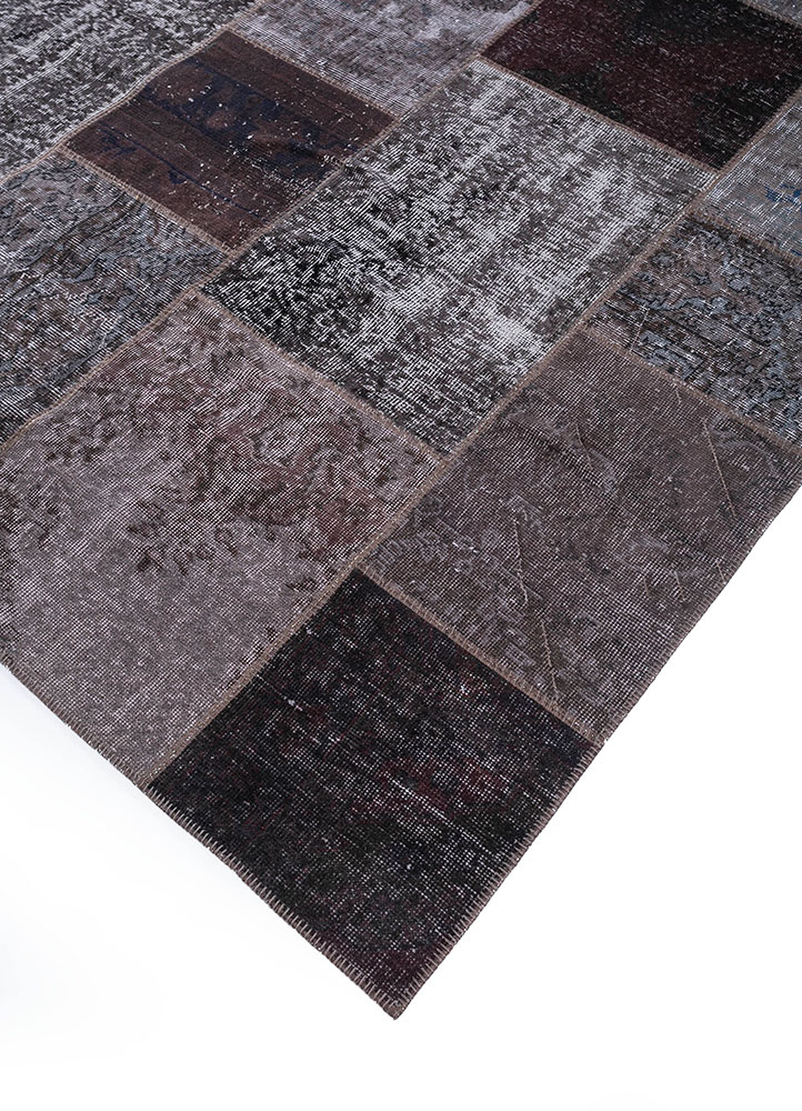 provenance beige and brown wool hand knotted Rug - FloorShot