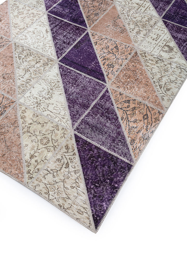provenance beige and brown wool hand knotted Rug - FloorShot