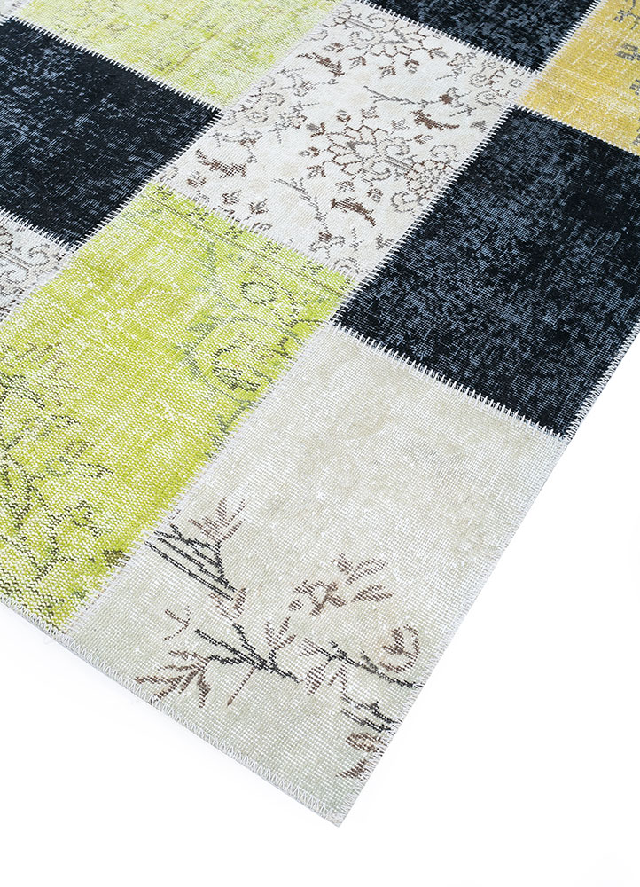 provenance green wool hand knotted Rug - FloorShot
