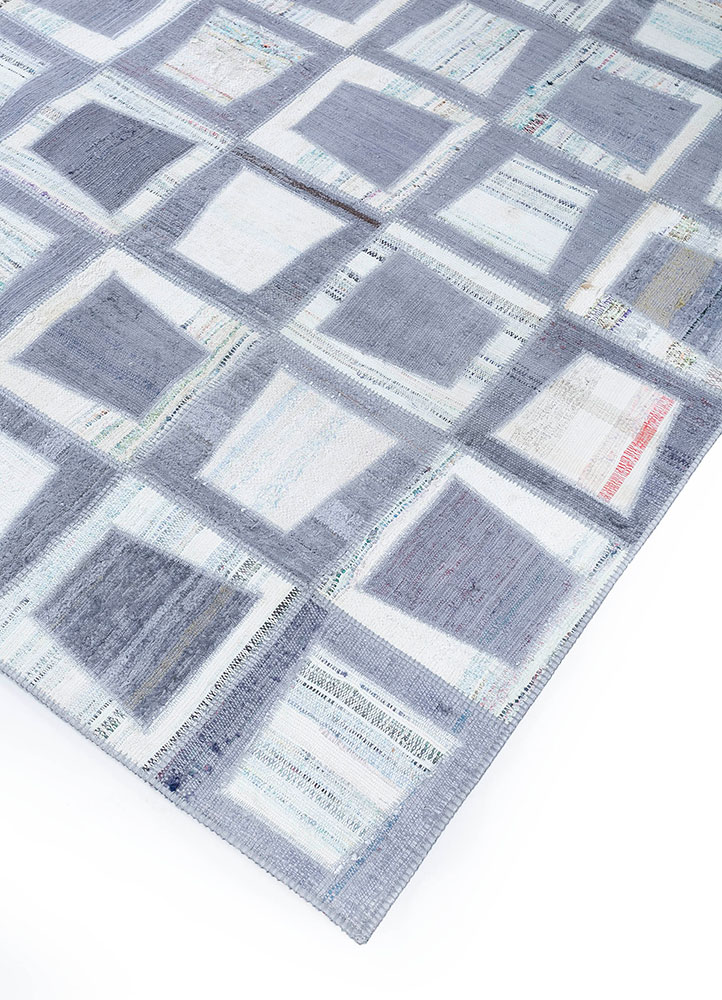 provenance grey and black wool hand knotted Rug - FloorShot