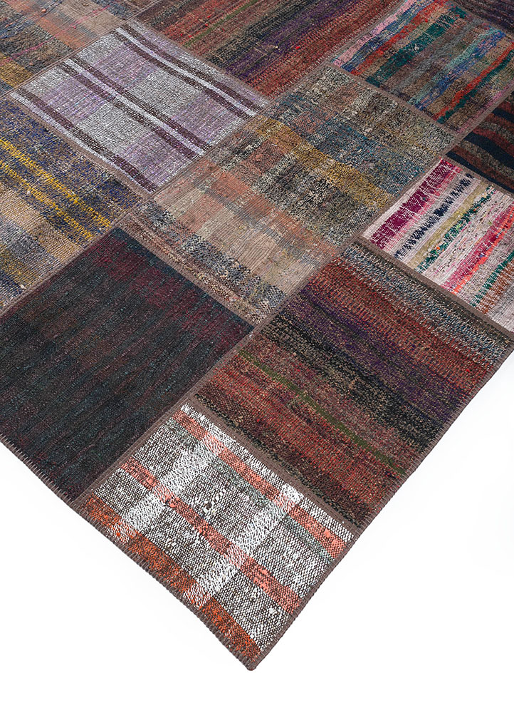 provenance beige and brown wool hand knotted Rug - FloorShot