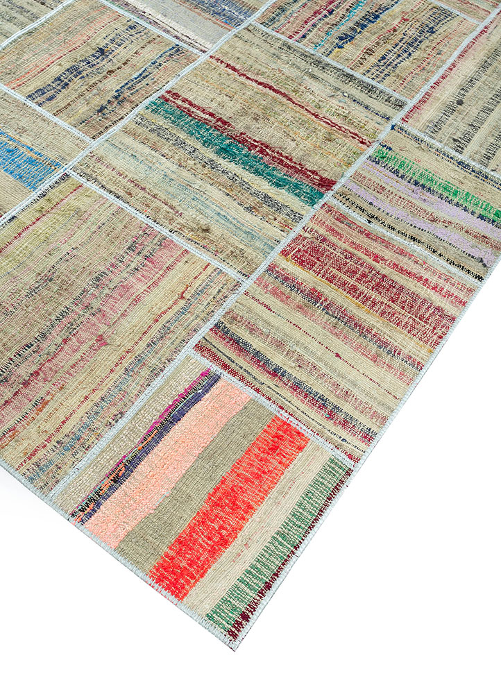 provenance green wool hand knotted Rug - FloorShot
