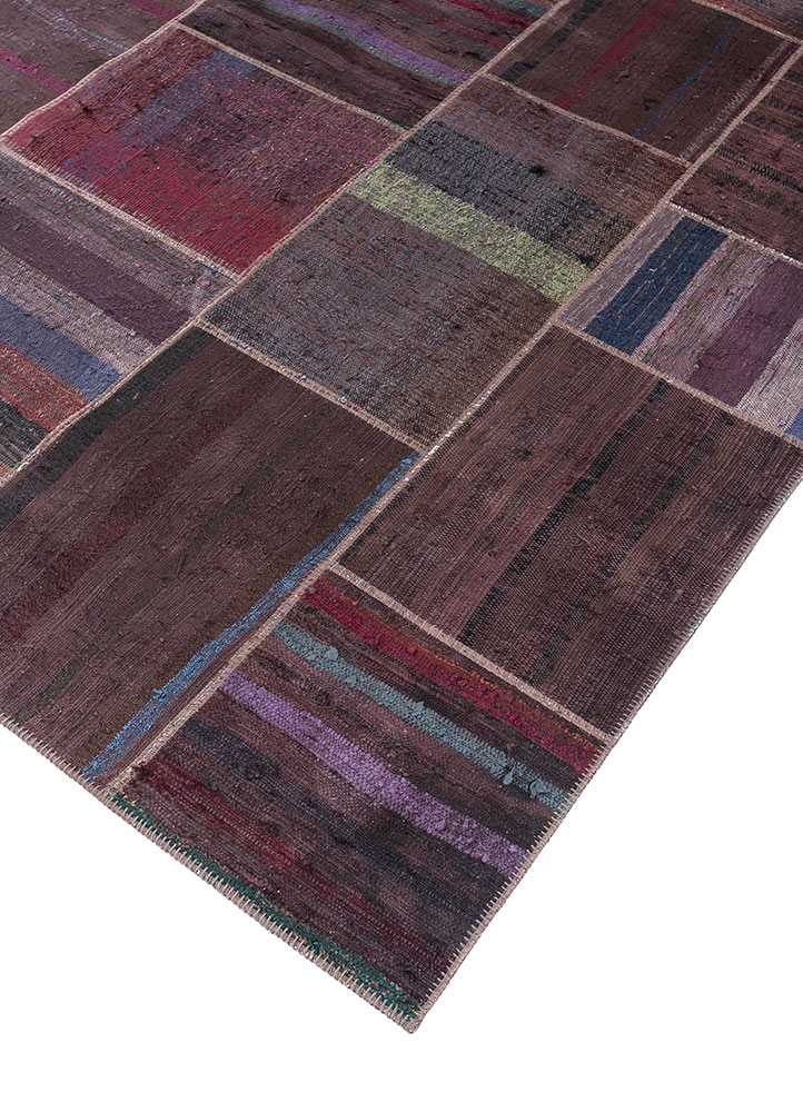 provenance beige and brown wool hand knotted Rug - FloorShot