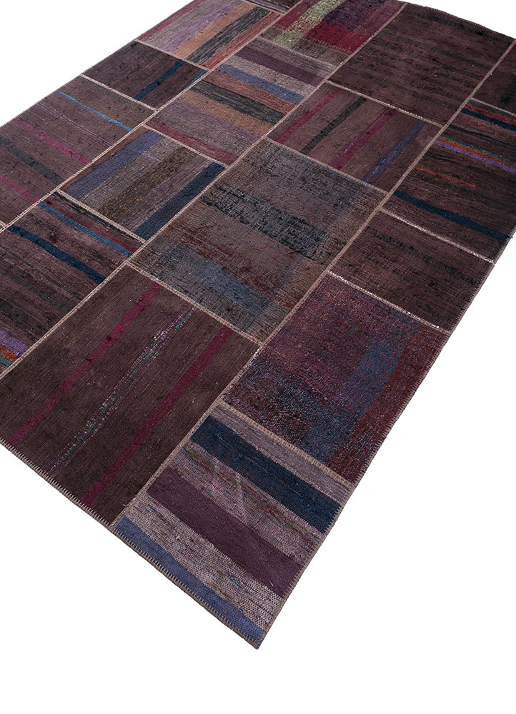 provenance beige and brown wool hand knotted Rug - FloorShot