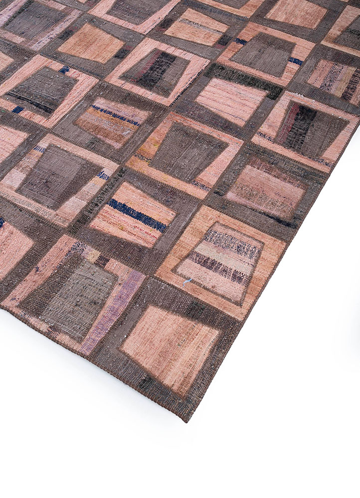 provenance beige and brown wool hand knotted Rug - FloorShot