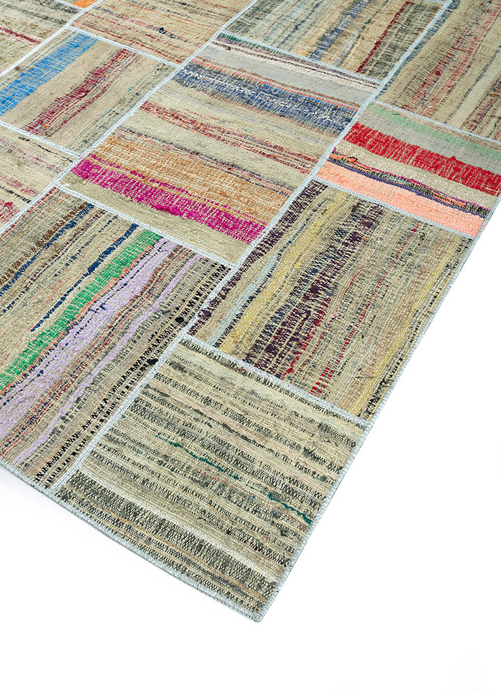 provenance green wool hand knotted Rug - FloorShot