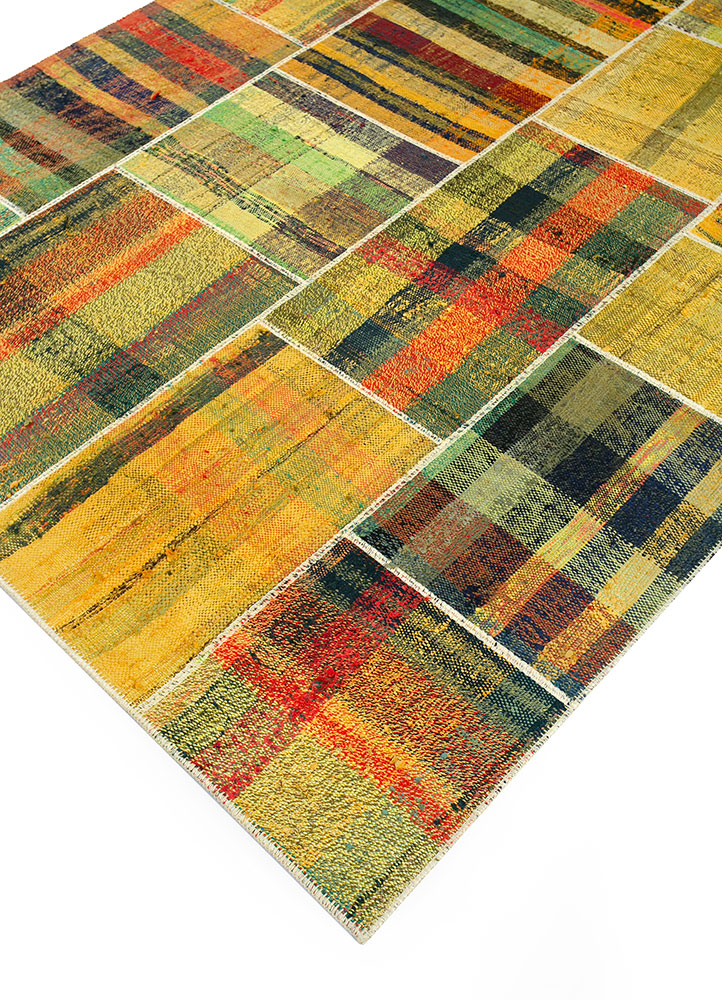 provenance gold wool hand knotted Rug - FloorShot