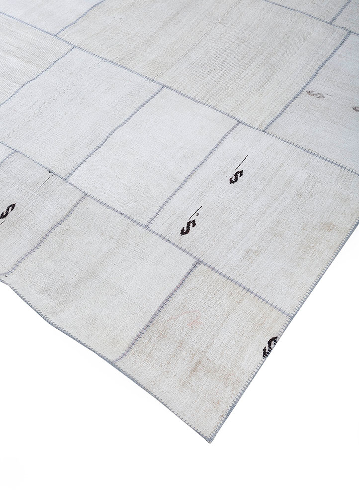 provenance grey and black wool hand knotted Rug - FloorShot