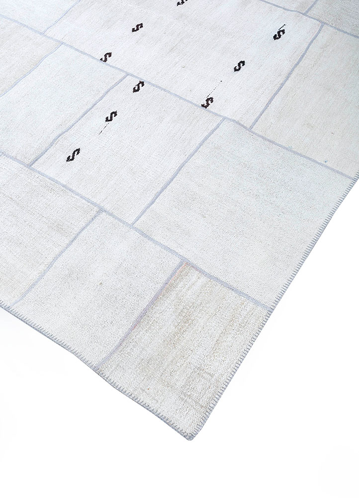 provenance grey and black wool hand knotted Rug - FloorShot