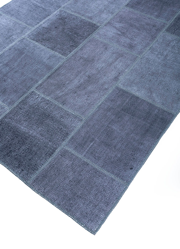 provenance grey and black wool hand knotted Rug - FloorShot