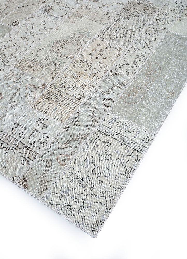 provenance grey and black wool hand knotted Rug - FloorShot