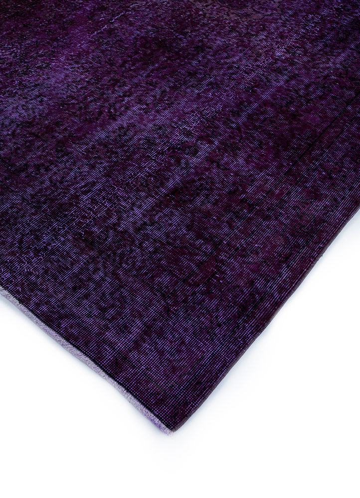 lacuna pink and purple wool hand knotted Rug - FloorShot