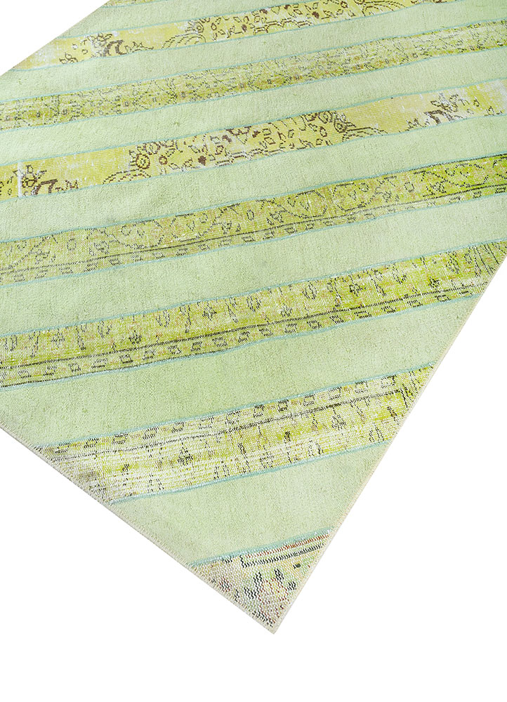 provenance green wool hand knotted Rug - FloorShot