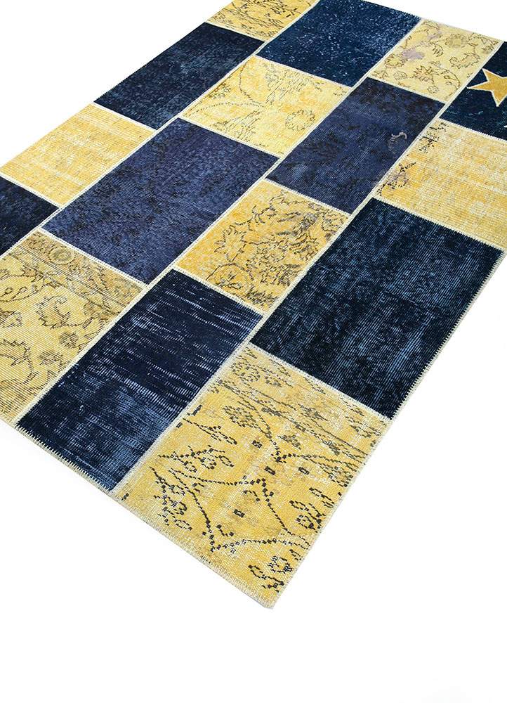 provenance gold wool hand knotted Rug - FloorShot