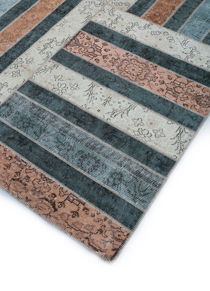 provenance beige and brown wool hand knotted Rug - FloorShot