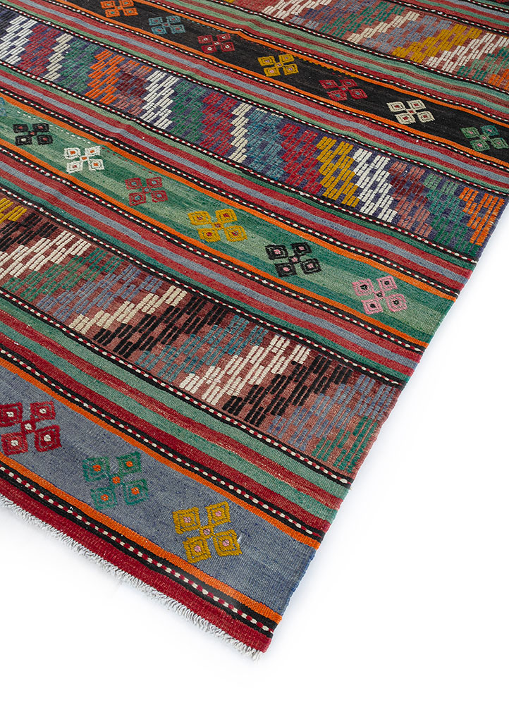 nuray multi wool hand knotted Rug - FloorShot
