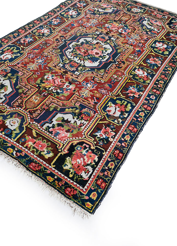 nuray grey and black wool hand knotted Rug - FloorShot
