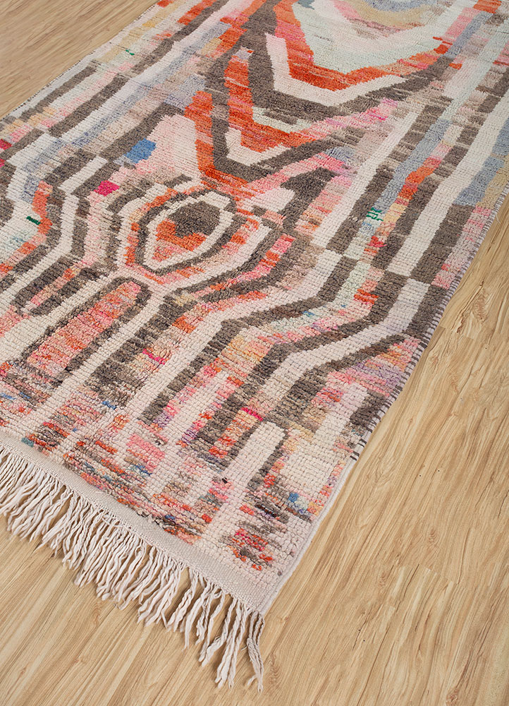 zuri multi wool hand knotted Rug - FloorShot