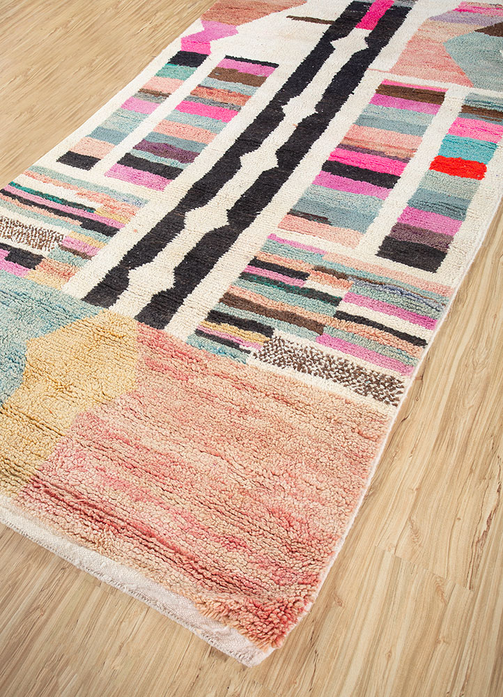 zuri multi wool hand knotted Rug - FloorShot