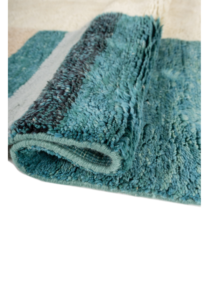 zuri ivory wool hand knotted Rug - FloorShot
